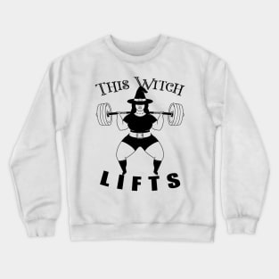 This witch Lifts Powerlifter witch Funny Halloween Gym Crewneck Sweatshirt